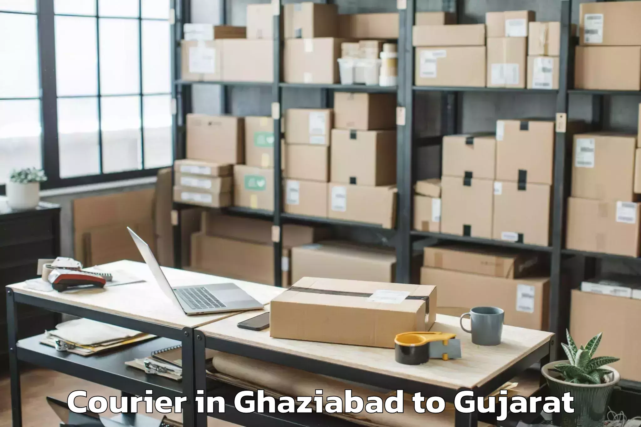 Trusted Ghaziabad to Gujarat Ayurved University Jam Courier